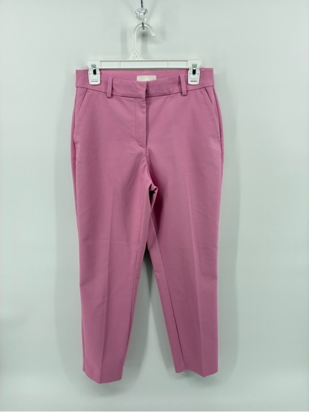 Pink Tailored Cropped Pants